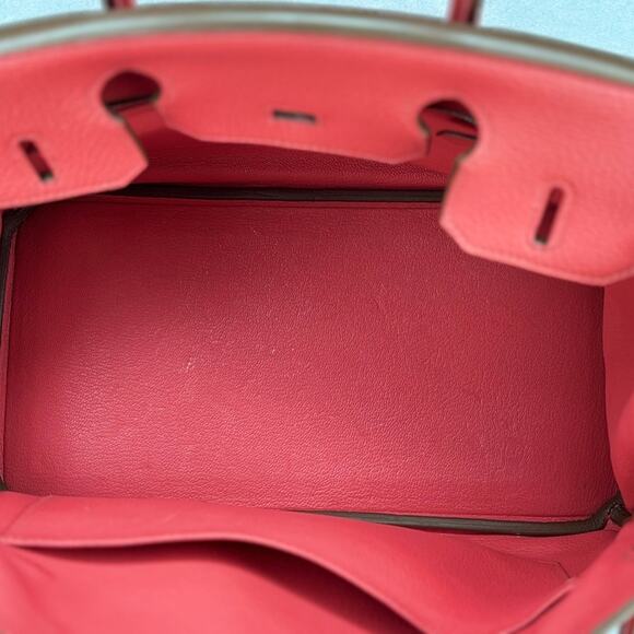 Hermes Birkin 30 Rose Jaipur Stamp square R (2014) with COA and dust bag - Picture 8 of 16